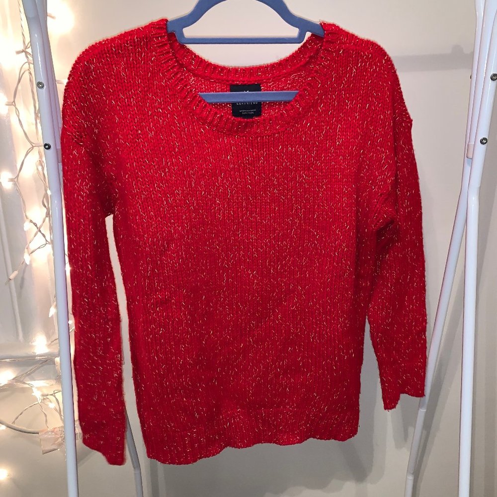 American Eagle Red Sweater